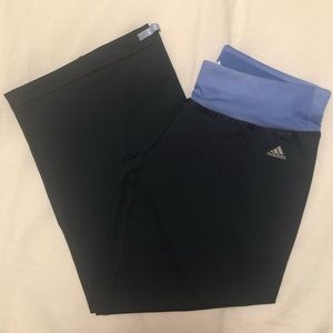 NWOT Adidas climalite 3/4 length low-rise yoga pants
